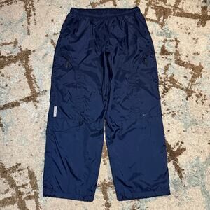Vintage Nike Fleece Lined Track Pants Size 2XL Navy Y2K